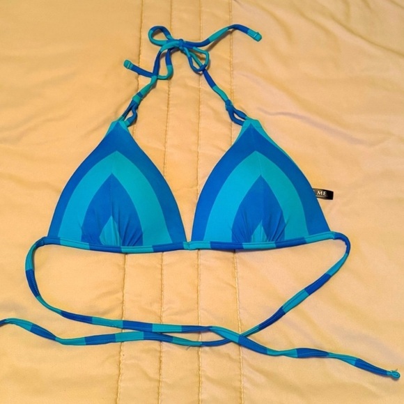 Adore Me Blue Halter Bikini top - Picture 4 of 4